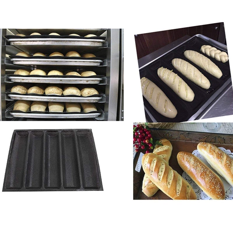Baker Boutique Silicone Bread Mold 5 Loaf Baking Mould Flexible Reusable Forms Shapes Non Stick Perforated - Image 2
